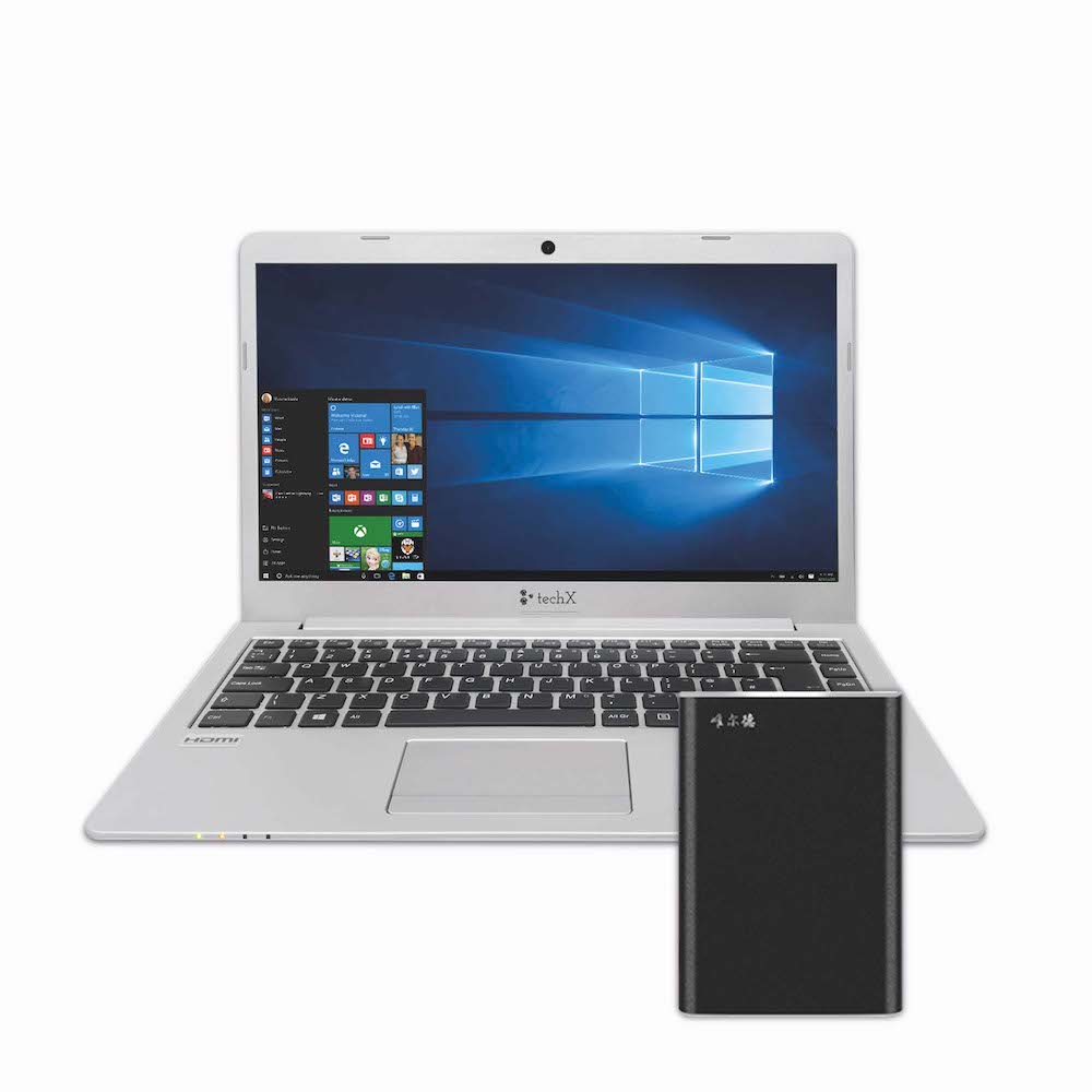 TechX Laptop + 256 GB External Hard Drive