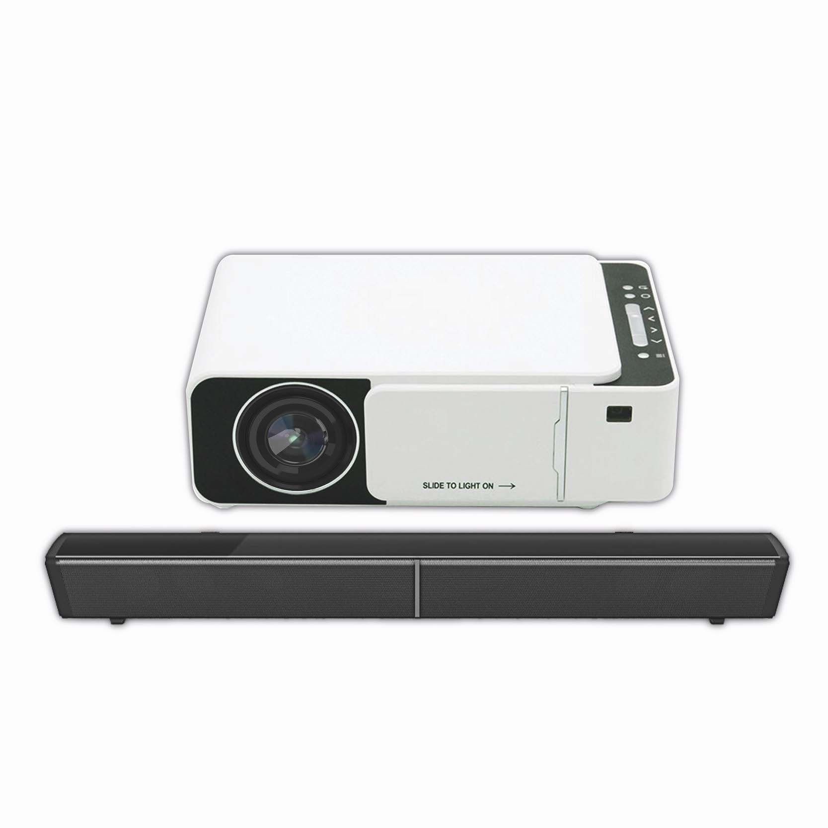 TechX Pro X HD Projector + TechX 30” Sound Bar
