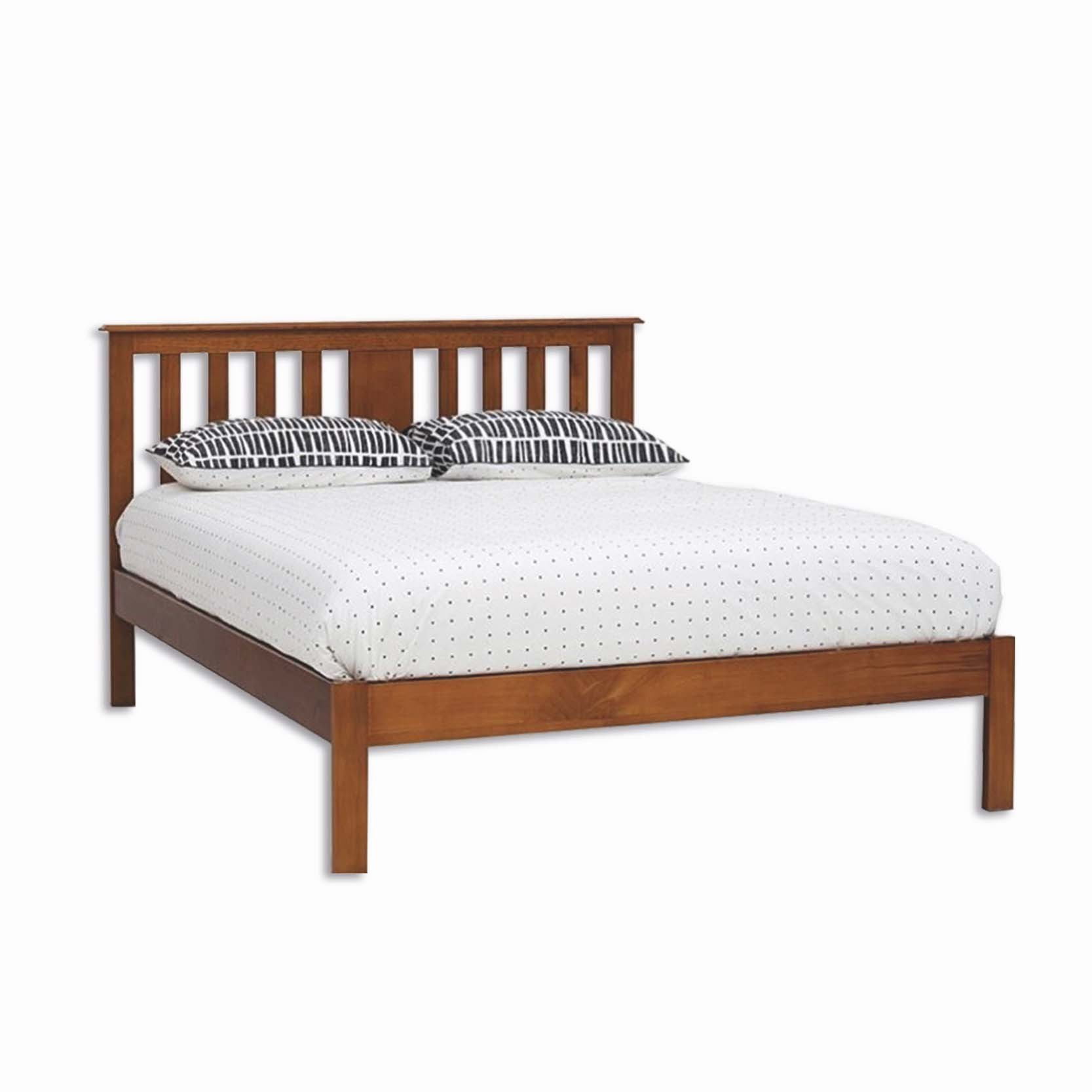 Queen Bed Frame with Queen Mattress