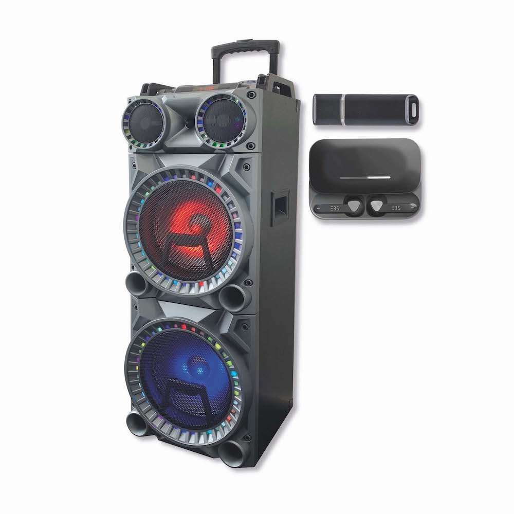 Tower Speaker + 32GB Pen Drive + EBS Earpods
