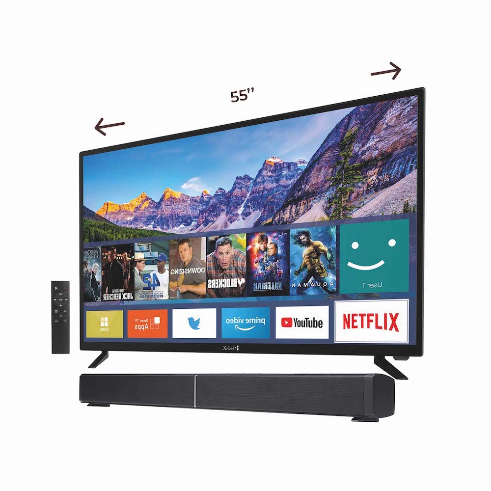 TechX 55″Smart TV + TechX 30″ Sound Bar